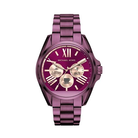 michael kors plum tone watch|Oversized Bradshaw Plum.